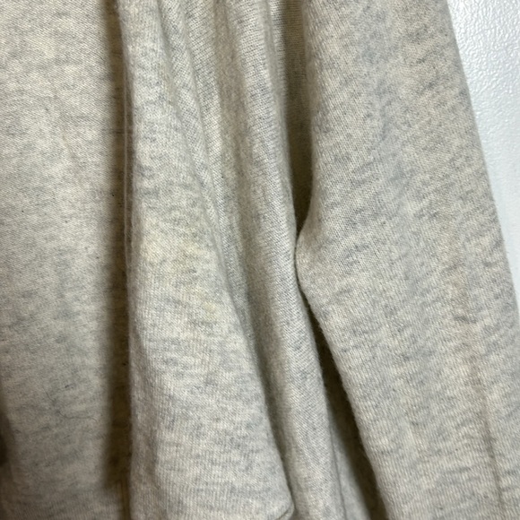 Vince women’s 100% cashmere gray tan open front cascade short cardigan m - Picture 2 of 5